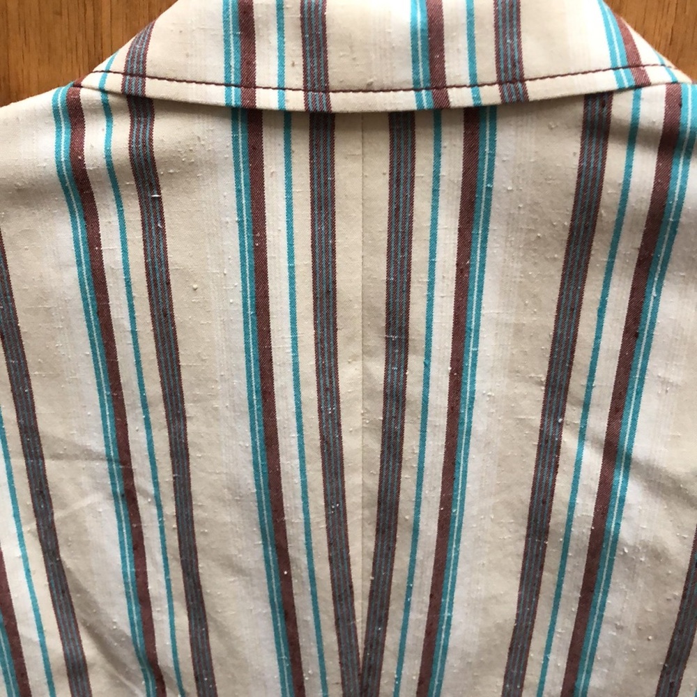 Striped one button blazer - Picture 7 of 9